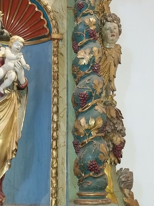 autel dit des Sept Douleurs, détail du retable