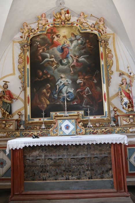 autel, tabernacle, tableau : Assomption de la Vierge