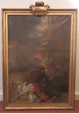 tableau et son cadre : Colonne votive au dieu Mars - © Ministère de la Culture (France), Direction régionale des affaires culturelles Ȋle-de-France, conservation des antiquités et des objets d’art, tous droits réservés