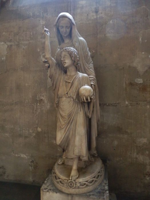 groupe sculpté : La Vierge et Jésus adolescent