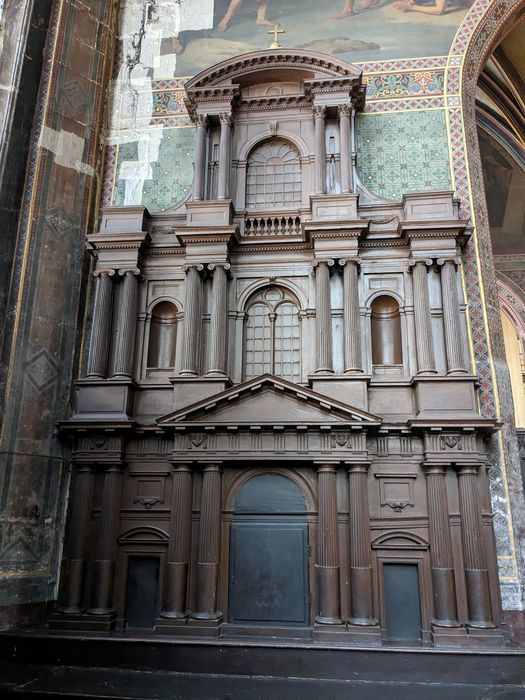 maquette : Modèle de la façade occidentale de l'église