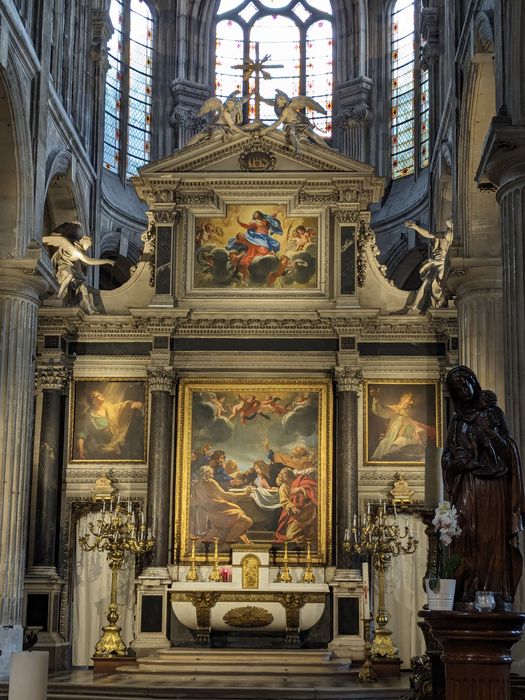 tableau : Les Apôtres au tombeau de la Vierge, L'Assomption