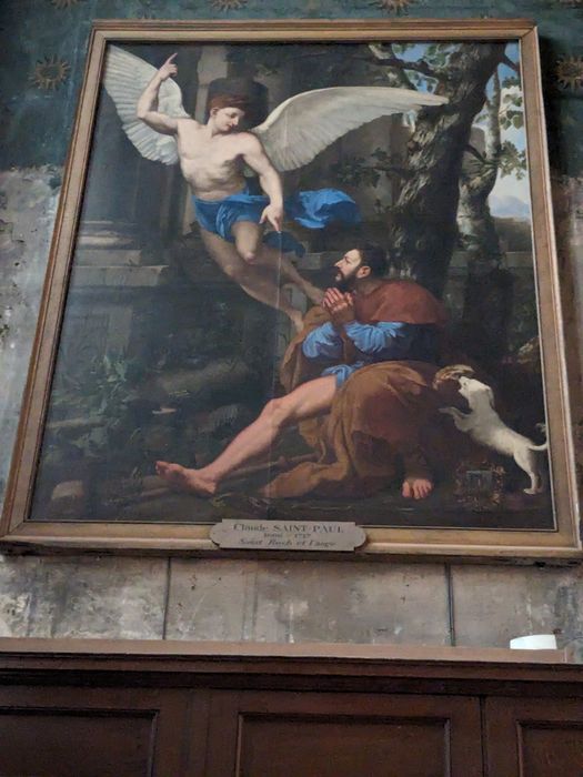 tableau : Saint Roch et l'ange