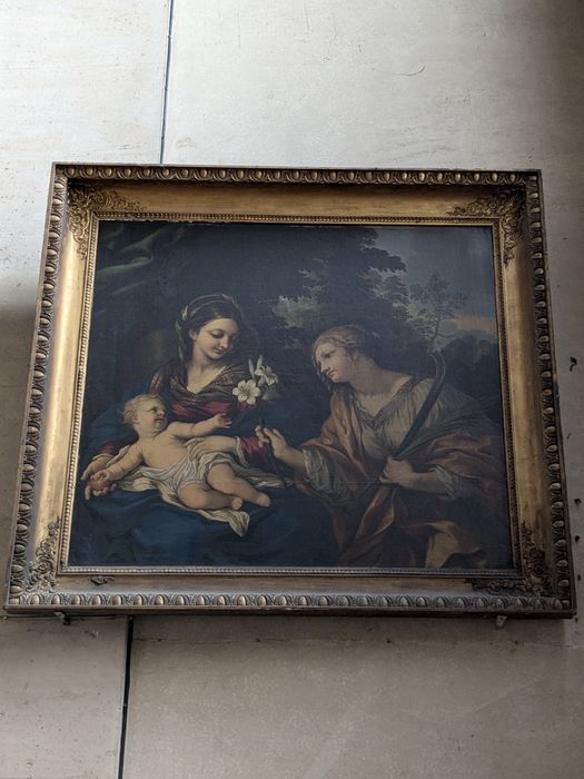 tableau : Vierge à l'Enfant et sainte Martine