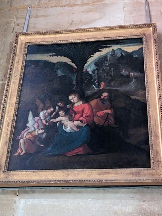 tableau : Enfant Jésus adoré par les anges