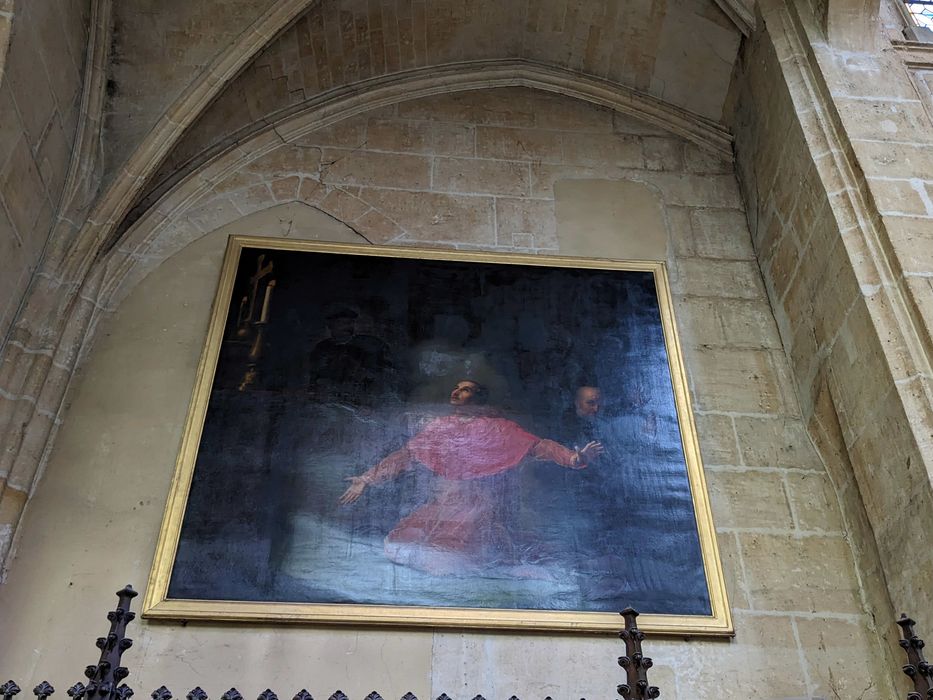 tableau : Saint Charles Borromée en prières