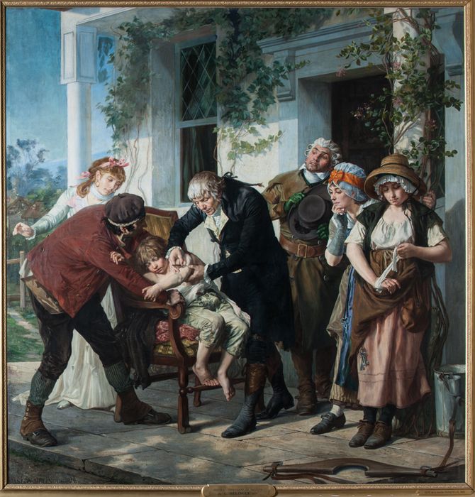 Tableau : Inoculation contre la variole (ou : La vaccination antivariolique)