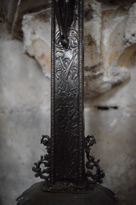 croix de procession de confrérie, détail