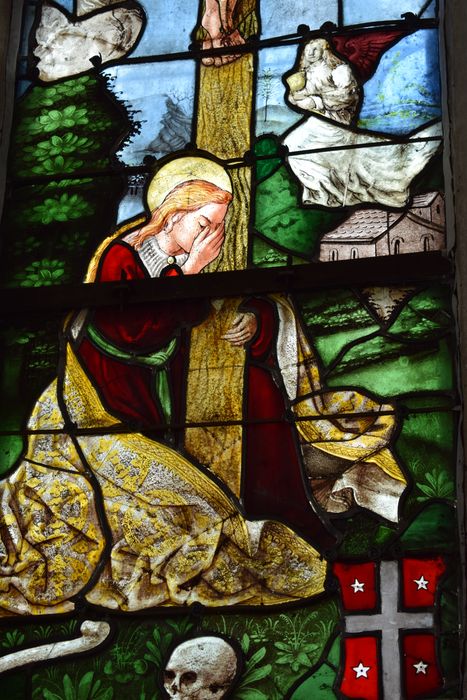verrière : Crucifixion (baie 0), détail