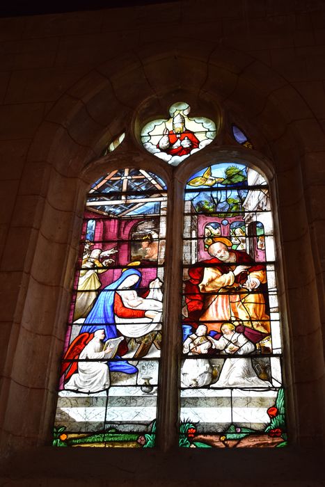Verrière : Nativité du Christ (baie 8)