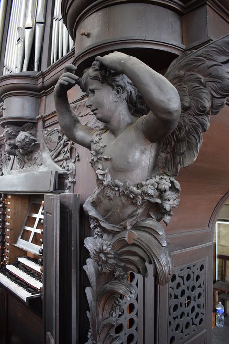 orgue de tribune, détail du buffet