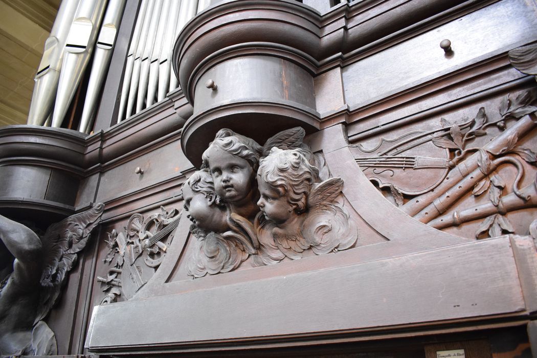 orgue de tribune, détail du buffet