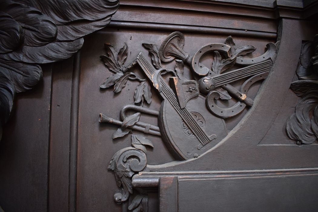 orgue de tribune, détail du buffet