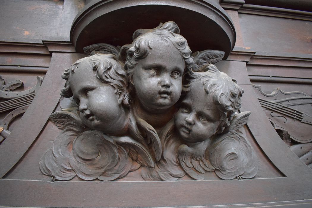 orgue de tribune, détail du buffet