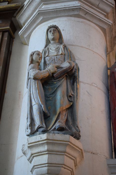 Groupe sculpté : Sainte Anne et la Vierge
