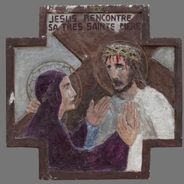 bas-relief (chemin de croix), détail de la station n°4