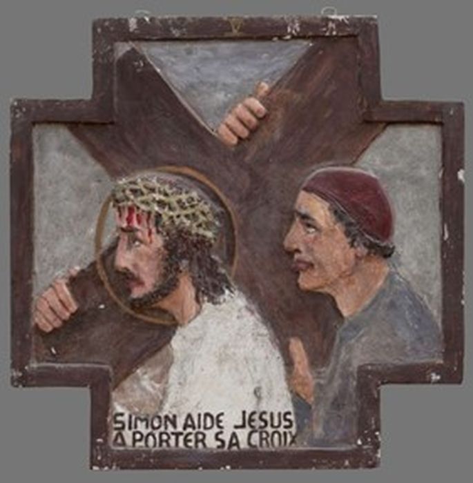 bas-relief (chemin de croix), détail de la station n°5