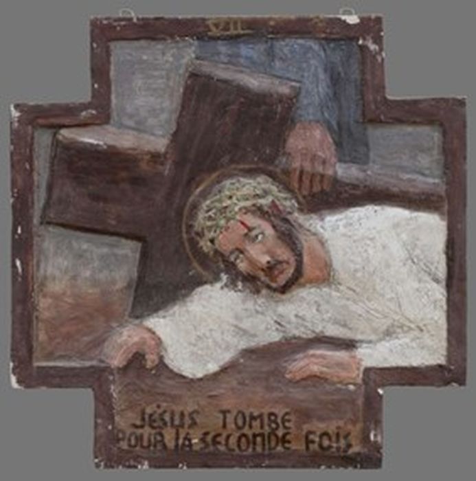 bas-relief (chemin de croix), détail de la station n°7