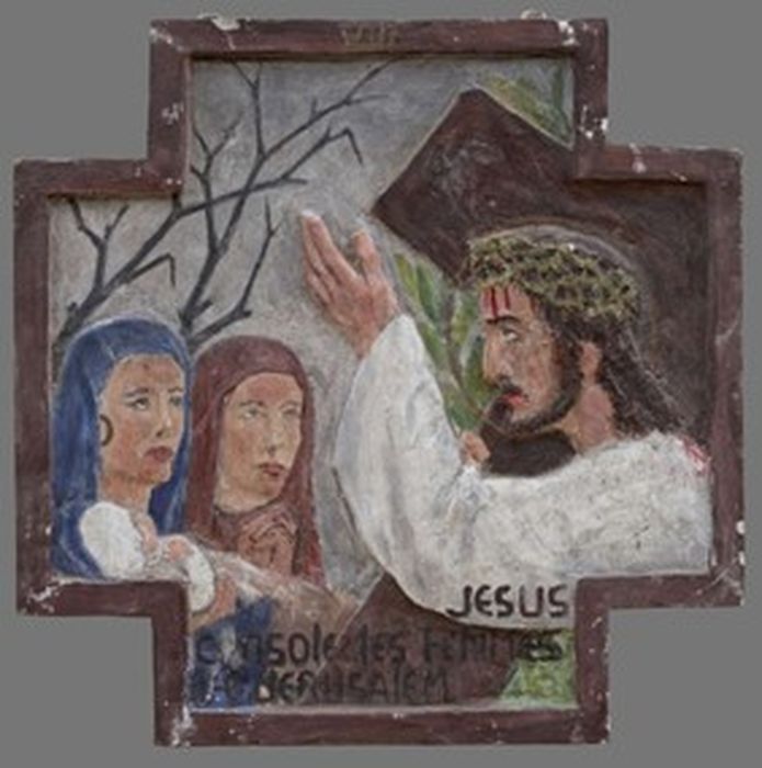 bas-relief (chemin de croix), détail de la station n°8