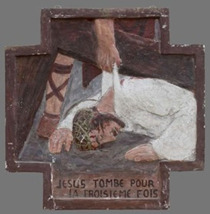 bas-relief (chemin de croix), détail de la station n°9