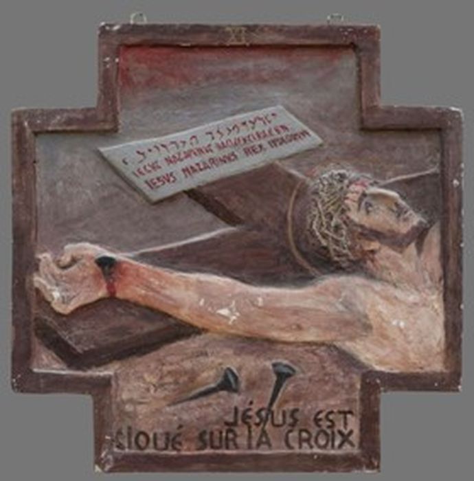 bas-relief (chemin de croix), détail de la station n°11