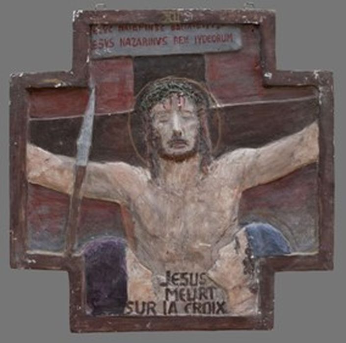 bas-relief (chemin de croix), détail de la station n°12