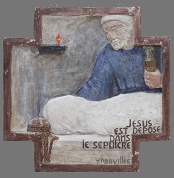 bas-relief (chemin de croix), détail de la station n°14