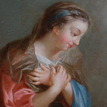 tableau : L’adoration du Sacré-Cœur, détail - ©  Ministère de la Culture (France), Conservation des antiquités et des objets d’art des Yvelines – Tous droits réservés