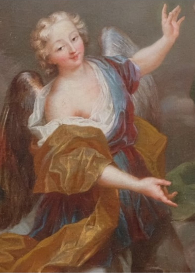 tableau : L’adoration du Sacré-Cœur, détail - ©  Ministère de la Culture (France), Conservation des antiquités et des objets d’art des Yvelines – Tous droits réservés