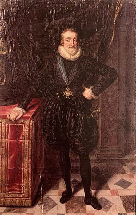 tableau : Portrait d’Henri IV en costume noir