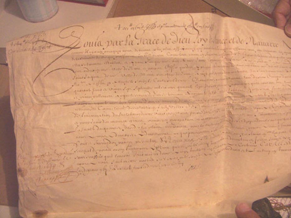 lettre patente autorisant l'implantation d'un carmel à Niort - © Ministère de la Culture (France), Conservation des antiquités et des objets d’art des Deux-Sèvres – Tous droits réservés 