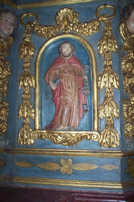 tabernacle à ailes, détail - © Ministère de la Culture (France), Conservation des antiquités et des objets d’art des Deux-Sèvres – Tous droits réservés 