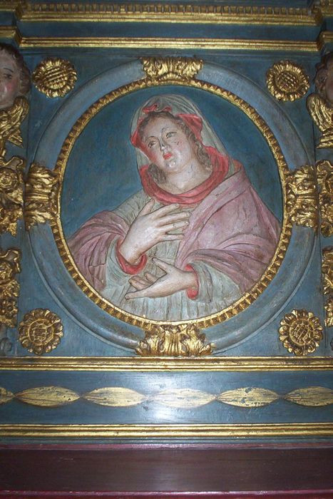 tabernacle à ailes, détail - © Ministère de la Culture (France), Conservation des antiquités et des objets d’art des Deux-Sèvres – Tous droits réservés 