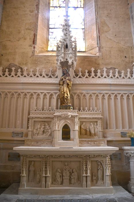 Retable, autel et tabernacle à ailes du collatéral nord