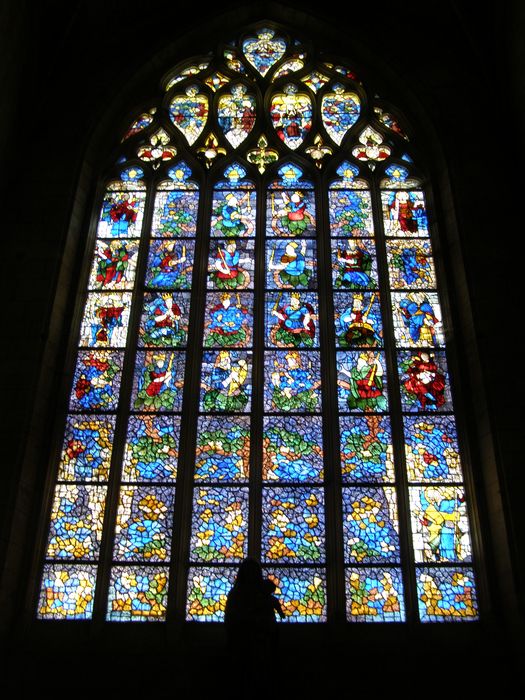 verrière : Arbre de Jessé, scènes de la Vie de la Vierge - © Ministère de la Culture (France), Conservation des antiquités et des objets d’art des Deux-Sèvres – Tous droits réservés