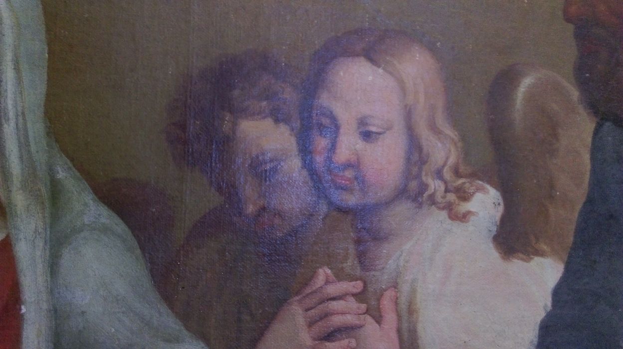 tableau : Adoration des bergers, détail