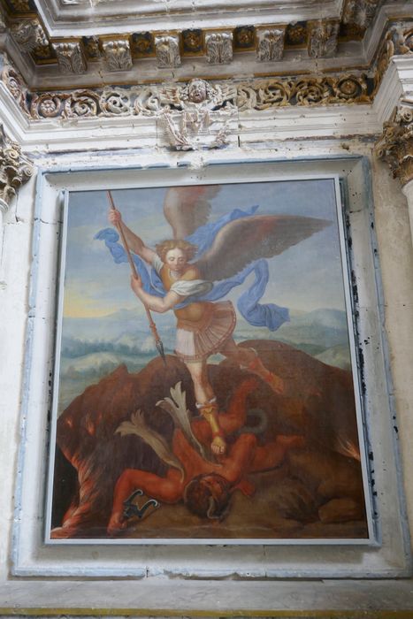 tableau : Saint Michel terrassant le dragon