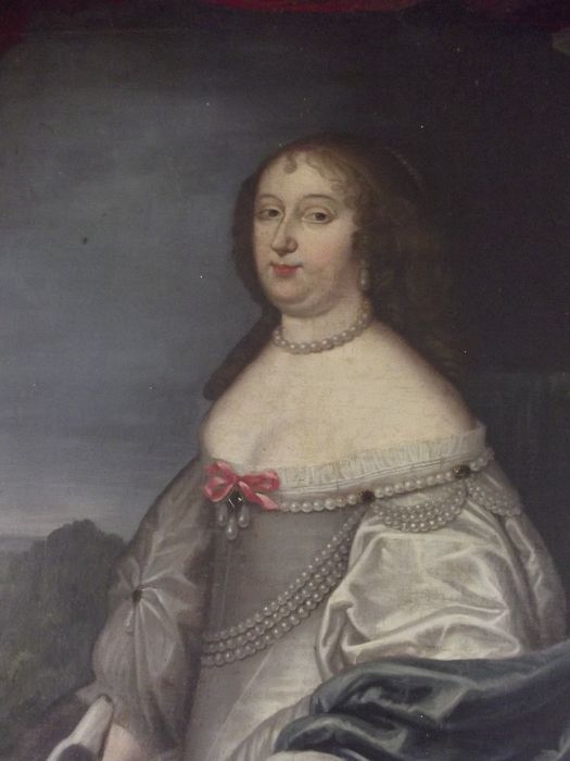 tableau : Anne Marie Louise d'Orléans dite la Grande Mademoiselle, vue partielle