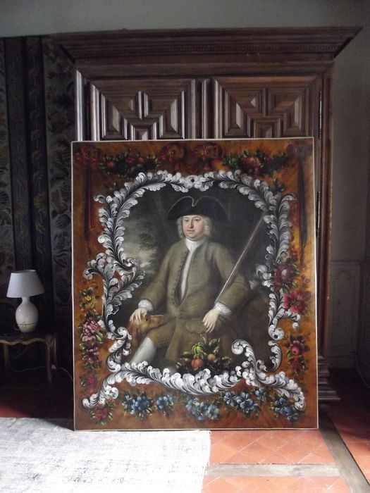 tableau : portrait d'un homme en tenue de chasse