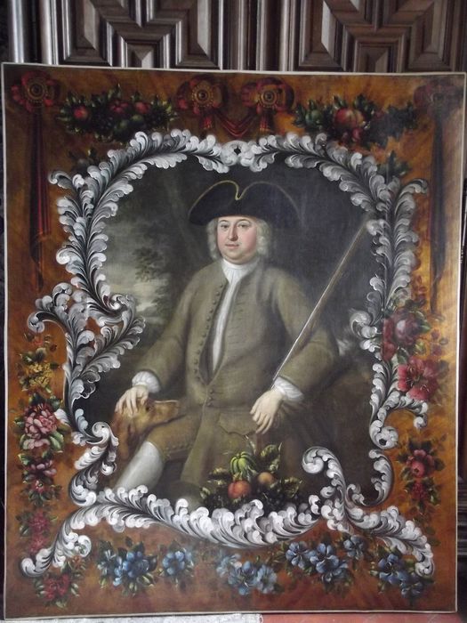 tableau : portrait d'un homme en tenue de chasse
