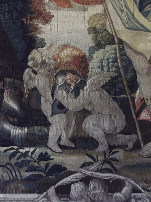 pièce murale : série des amours des dieux : mars et Vénus, détail