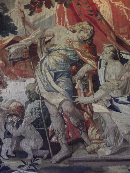 pièce murale : série des amours des dieux : mars et Vénus, détail