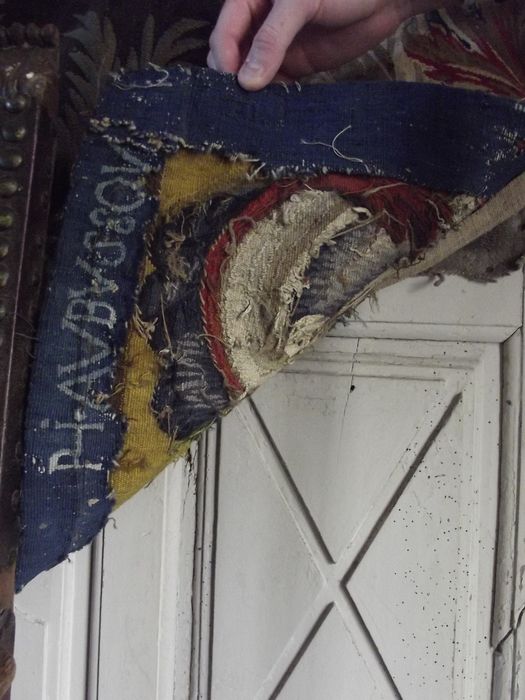 pièce murale : scène antique, détail