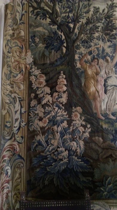 pièce murale : scène antique, détail