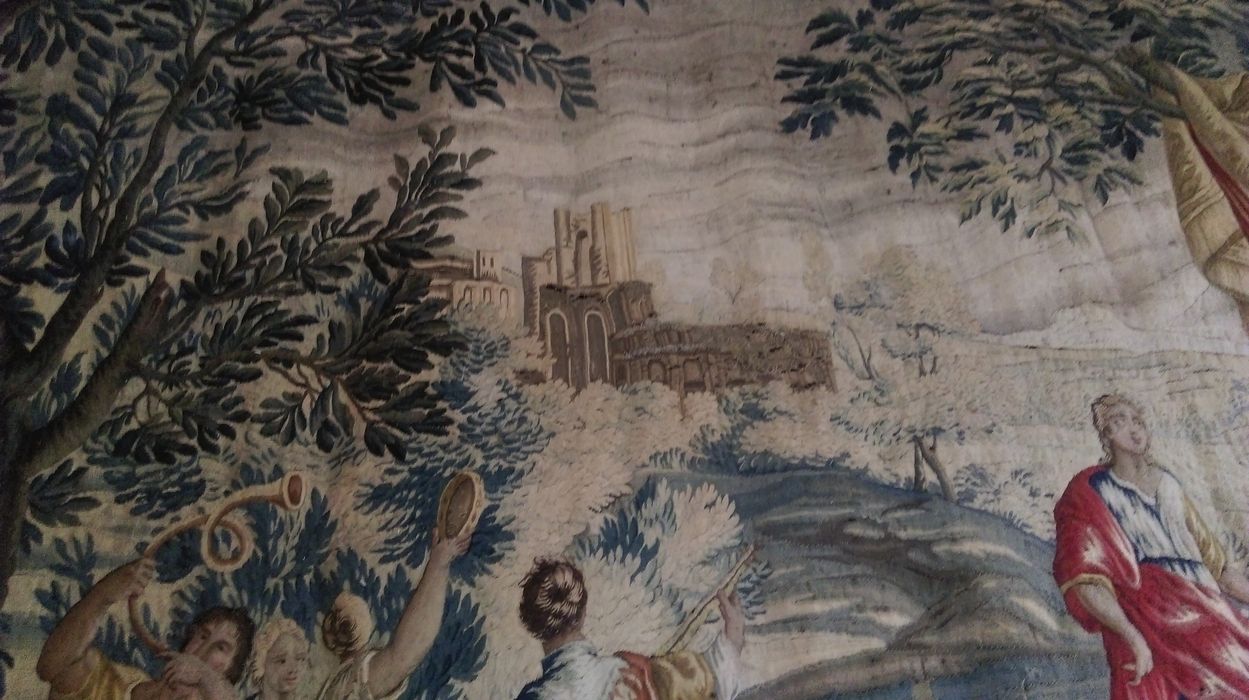pièce murale : scène antique, détail