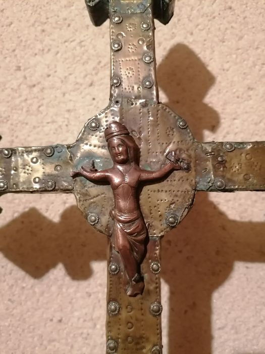 croix de procession, détail