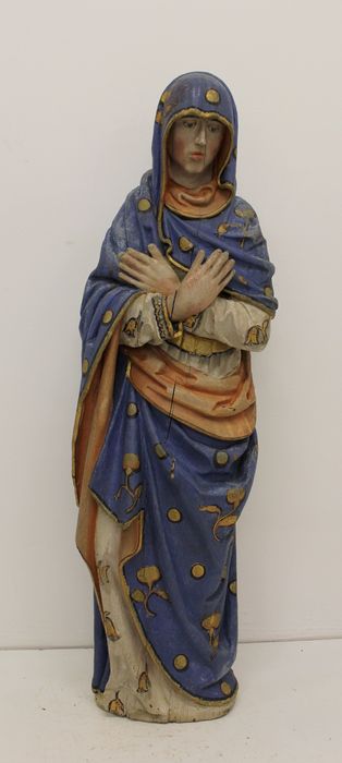 statue : Vierge au calvaire - © Ministère de la Culture (France), Conservation des antiquités et des objets d’art de la Somme – Tous droits réservés 