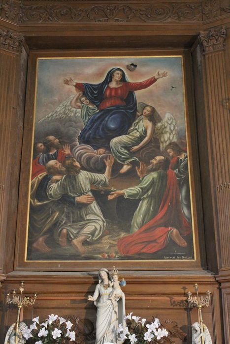 tableau : Assomption de la Vierge (l’) - © Ministère de la Culture (France), Conservation des antiquités et des objets d’art de la Somme – Tous droits réservés 