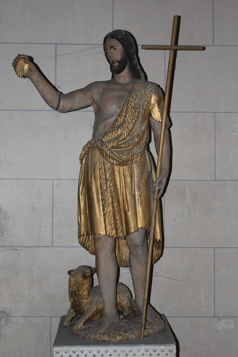 statue : Saint Jean-Baptiste - © Ministère de la Culture (France), Conservation des antiquités et des objets d’art de la Somme – Tous droits réservés 