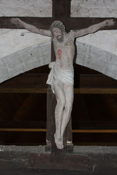 statue : Christ en croix - © Ministère de la Culture (France), Conservation des antiquités et des objets d’art de la Somme – Tous droits réservés 